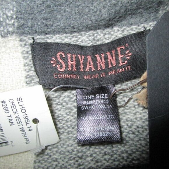 Shyanne SHILOH Sweater CARDIGAN Shawl WRAP Duster VEST Fringe SLEEVELESS Long OS - Picture 5 of 9